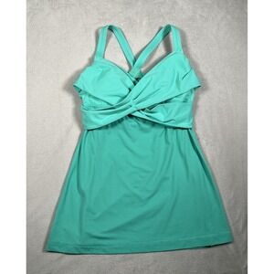 Lululemon Wrap It Up Tank Top Workout Bali Breeze Green Women's 8